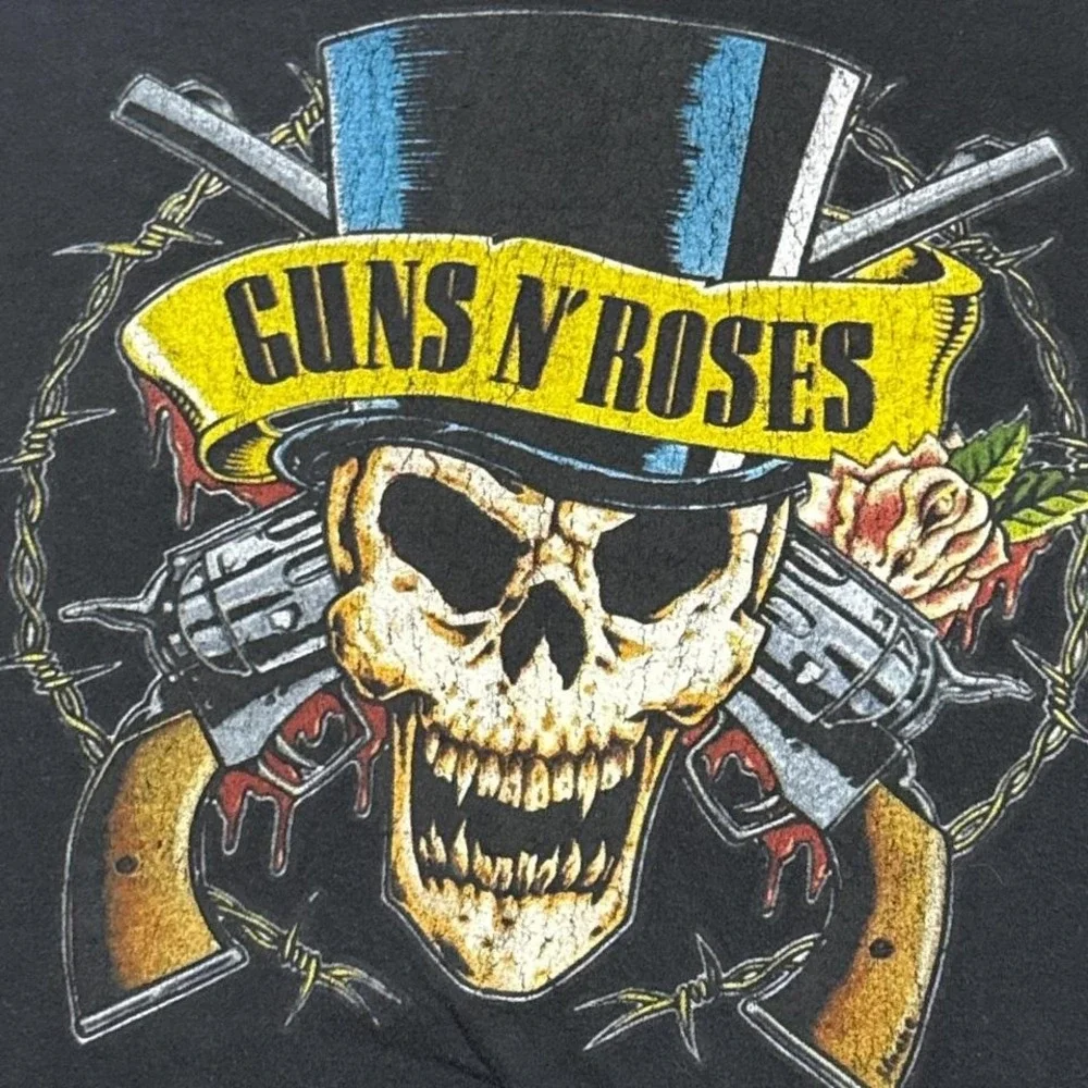 Bravado Guns N' Roses Black Band T-Shirt 2X Rock Graphic Tee